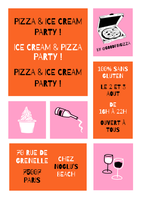 SOIRÉE PIZZA & ICE CREAM - NOGLU'S BEACH 02 & 03 Août