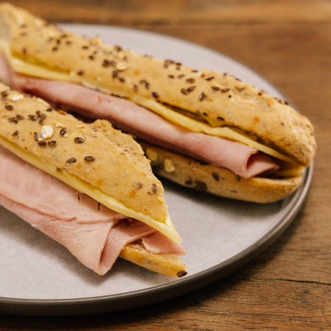 Ham & butter sandwich, emmental option