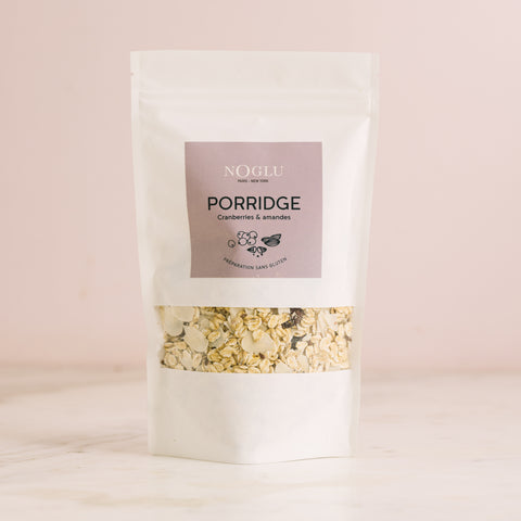 Cranberry and almond porridge