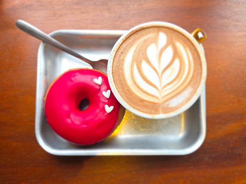 Donut with chocolate topping