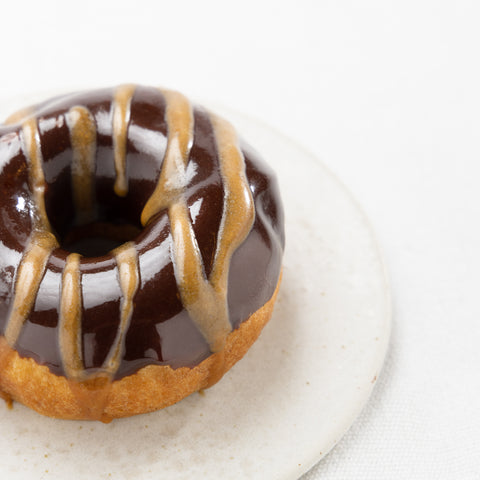 Donut with chocolate topping